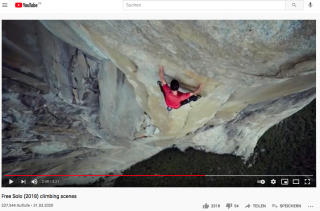 Ein Leben ohne Angst - so etwas gibt es tatsächlich. Sehen Sie den free-climber Alex Honnold in Aktion...